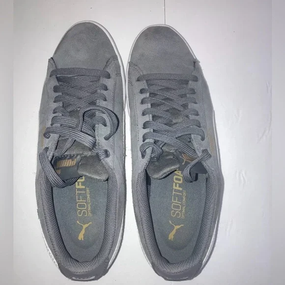 Women’s Size 8.5 Puma Grey Low Top Shoe, Soft Foam Pad. - Picture 5 of 7